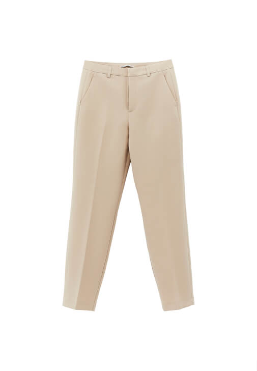 Yüksek Bel Slim-Fit Pantolon ve Atlet Kombini