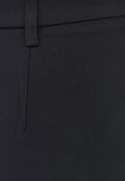 Bayan Siyah Orta Bel Straight-Fit Pantolon