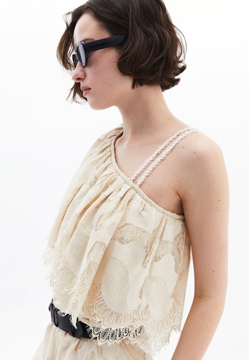 Volanlı Elbise ve Terlik Kombini