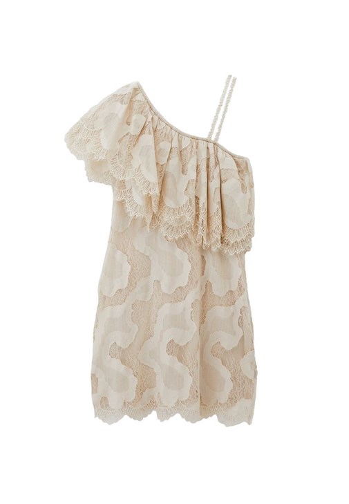 Volanlı Elbise ve Terlik Kombini