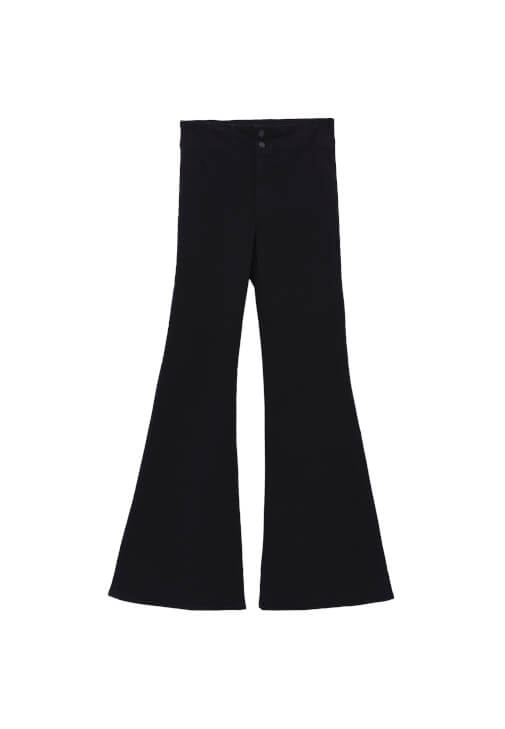 Flare Pantolon ve Halter Yaka Atlet Kombini