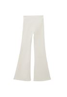 Bayan Krem Ultra Yüksek Bel Flare Pantolon ( TENCEL™ )