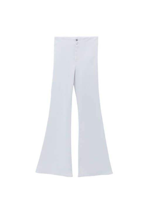 Flare Pantolon ve Büzgülü Bluz Kombini