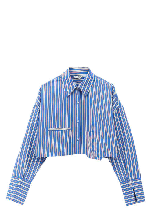 Cepli Crop Gömlek ve Kargo Pantolon Kombini