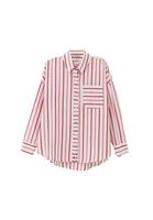 Bayan Çok Renkli Oversize Poplin Gömlek