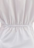 Women White Ruched Detail Shirt
