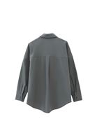 Bayan Yeşil Oversize Poplin Gömlek