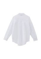 Bayan Beyaz Oversize Poplin Gömlek