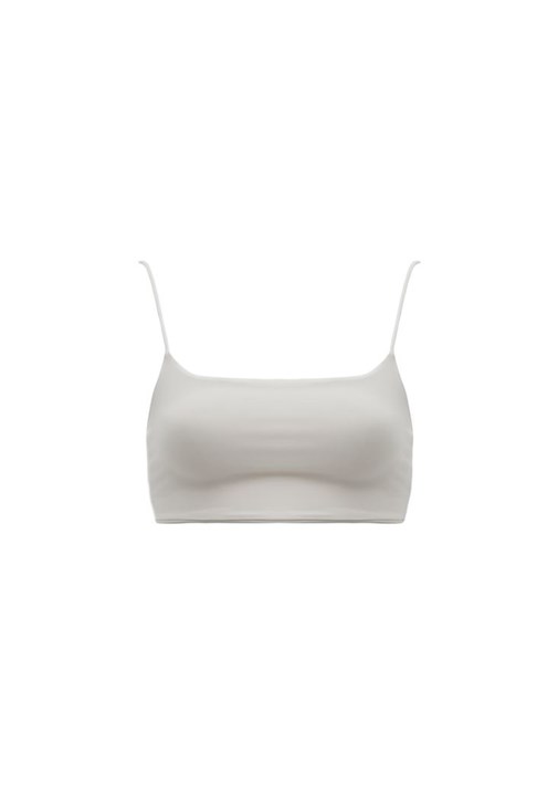 İnce Askılı Bralet ve Straight-Fit Pantolon Kombini