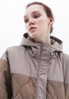 Kapitone Detaylı Crop Mont ve Pantolon Kombini