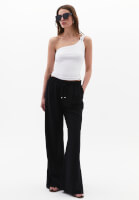 Women White Twisted One-Shoulder Tank