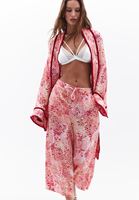 Bayan Çok Renkli Bağlama Detaylı Oversize Kimono