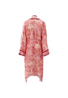 Bayan Çok Renkli Bağlama Detaylı Oversize Kimono