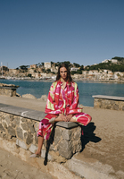 Culotte Saten Pantolon ve Kimono Kombini