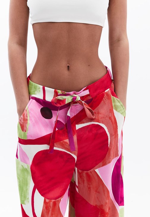 Culotte Saten Pantolon ve Kimono Kombini