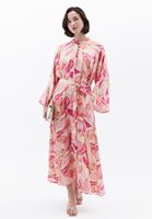 Bayan Çok Renkli Desenli Uzun Elbise