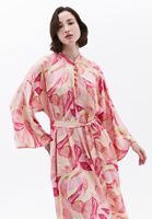 Bayan Çok Renkli Desenli Uzun Elbise