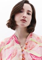 Bayan Çok Renkli Desenli Uzun Elbise