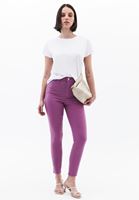 Bayan Lila Yüksek Bel Skinny-Fit Pantolon ( TENCEL™ )