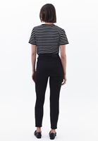 Bayan Siyah Yüksek Bel Skinny-Fit Pantolon ( TENCEL™ )