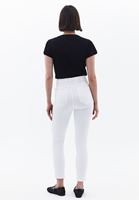 Bayan Beyaz Yüksek Bel Skinny-Fit Pantolon ( TENCEL™ )