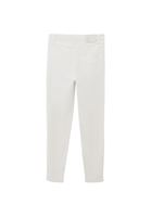 Bayan Beyaz Yüksek Bel Skinny-Fit Pantolon ( TENCEL™ )