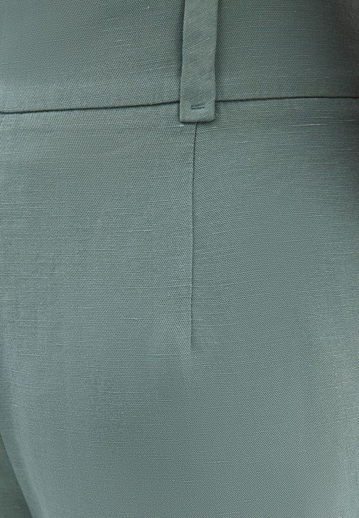 Keten Karışımlı Balon Pantolon ve Keten Bluz Kombini