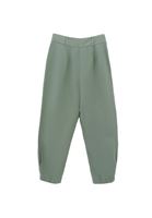 Bayan Yeşil Keten Karışımlı Balon Pantolon ( TENCEL™ )