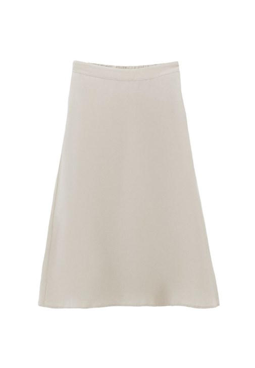 Keten Midi Etek ve Ceket Kombini