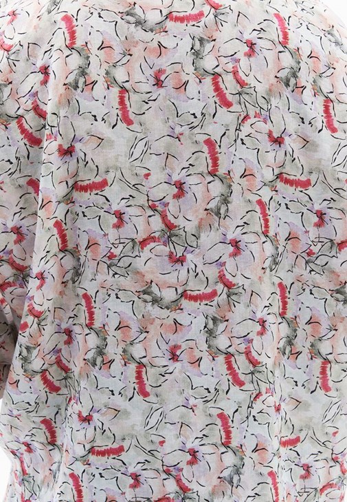 Keten Karışımlı Bluz ve Keten Balon Pantolon Kombini