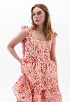 Bayan Çok Renkli Keten Karışımlı Elbise ( TENCEL™ )