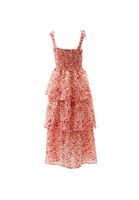 Bayan Çok Renkli Keten Karışımlı Elbise ( TENCEL™ )