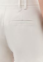 Women Cream Linen-Blend High-Waisted Shorts (Tencel)
