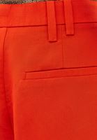 Women Orange Linen-Blend High-Waisted Shorts (Tencel)