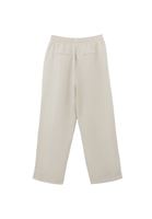 Bayan Bej Keten Karışımlı Yüksek Bel Pantolon ( TENCEL™ )