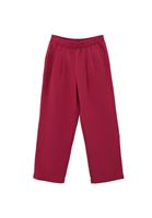 Bayan Pembe Keten Karışımlı Yüksek Bel Pantolon ( TENCEL™ )