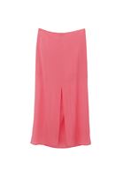 Bayan Pembe Orta Bel Kurdele Detaylı Uzun Etek ( TENCEL™ )
