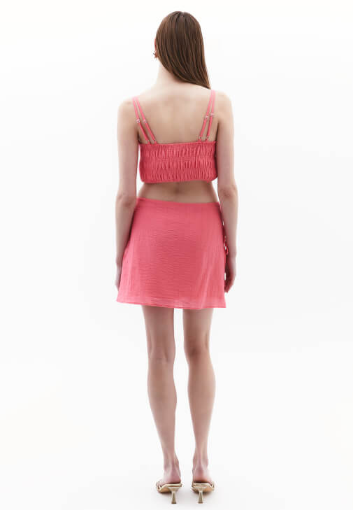 Orta Bel Etek ve Bluz Kombini