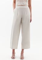 Bayan Bej Baggy-Fit Pantolon (TENCEL™ )