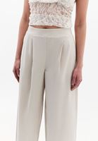 Bayan Bej Baggy-Fit Pantolon (TENCEL™ )