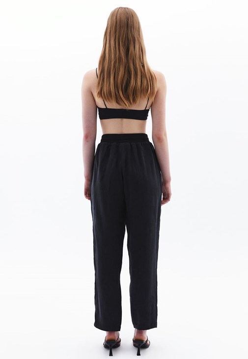Yüksek Bel Straight-Fit Pantolon ve Ceket Kombini