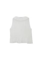 Bayan Krem Fırfırlı Bluz ( TENCEL™ )