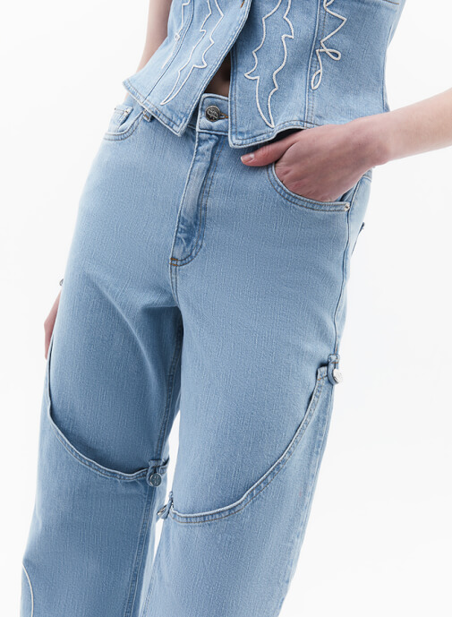 İşlevli Pantolon ve Yelek Kombini