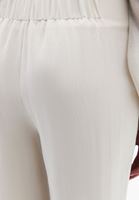 Bayan Krem Ultra Yüksek Bel Wide-Leg Pantolon ( TENCEL™ )