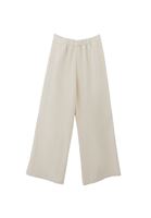 Bayan Krem Ultra Yüksek Bel Wide-Leg Pantolon ( TENCEL™ )
