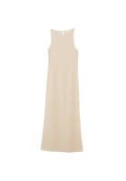 Bayan Bej Fileli Bot Yaka Elbise