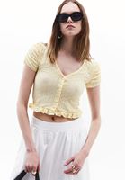 V Yaka Bluz ve Uzun Etek Kombini