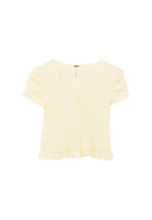 V Yaka Bluz ve Uzun Etek Kombini