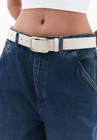 Bayan Krem Tokalı Kemer