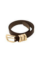 Bayan Kahverengi Toka Detaylı Kemer